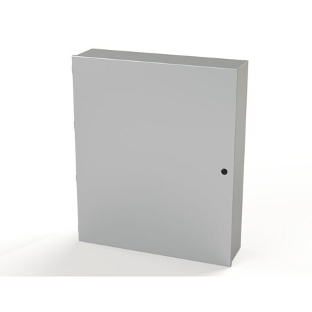 Saginaw Control & Engineering 1/4 Turn Latch Electrical Enclosures, 36 in H, 8 in D, 30 in W, NEMA 1, Carbon Steel SCE-36N3008LP